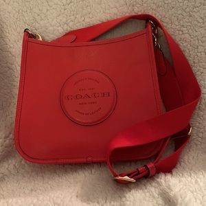 Coach Pebble Leather Dempsey File Bag